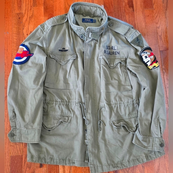 Rare POLO RALPH LAUREN M65 Field jacket Hooded Sz XX Large